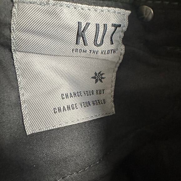 Kut from the Kloth Meg Corduroy Fab Ab Wide Leg Dark Forest Green 4 Petite - Picture 11 of 14